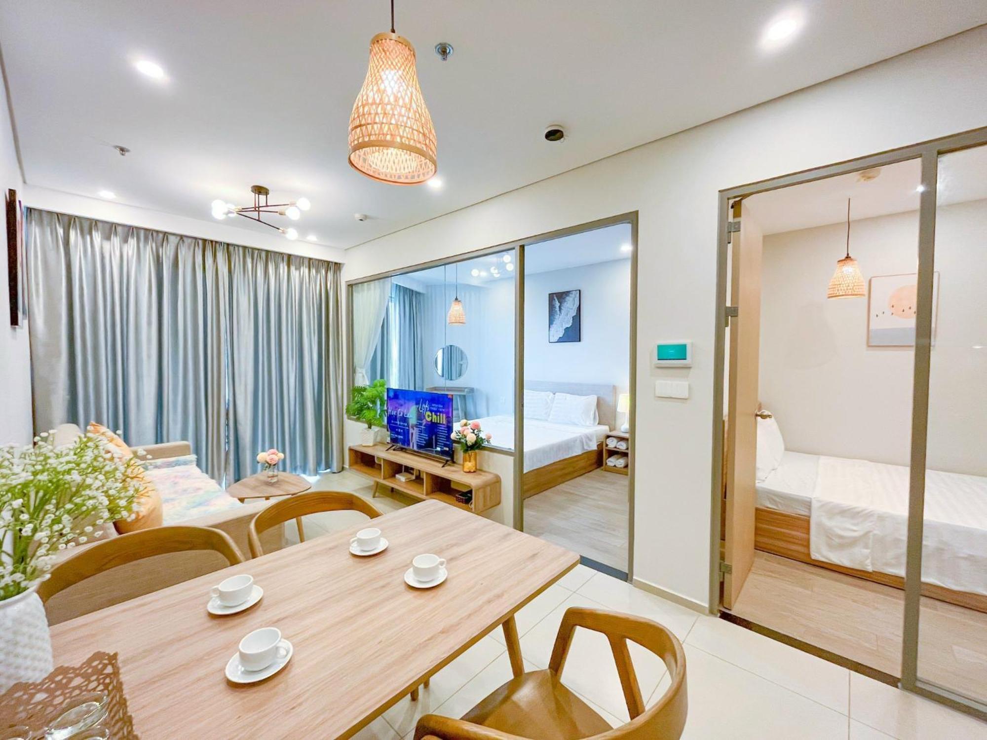 The Sóng Apartment Vivi Homestay,Miễn Phí Hồ bơi vô cực , xông hơi, công viên nước trẻ em Vung Tau Exterior foto