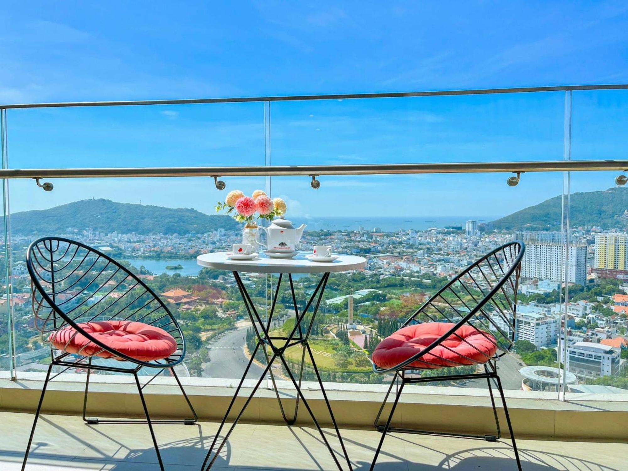 The Sóng Apartment Vivi Homestay,Miễn Phí Hồ bơi vô cực , xông hơi, công viên nước trẻ em Vung Tau Exterior foto